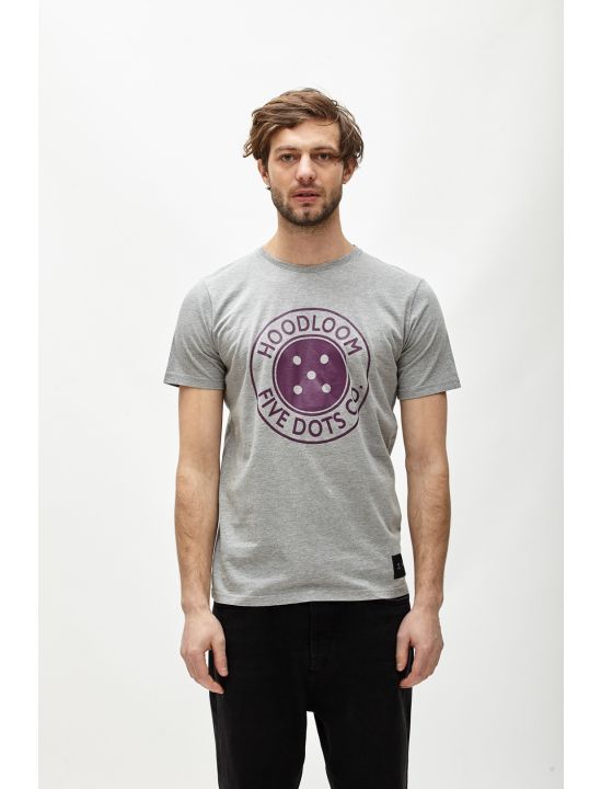 Hoodloom T-shirt με Τύπωμα Button