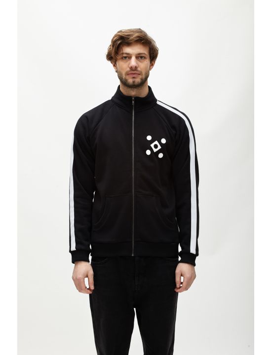 Hoodloom Ζακέτα με Ρίγα στο Μανίκι&Τύπωμα