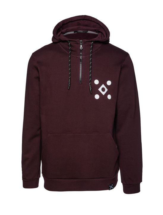 Hoodloom Μπλούζα Φούτερ με Κουκούλα, Φερμουάρ&Τύπωμα