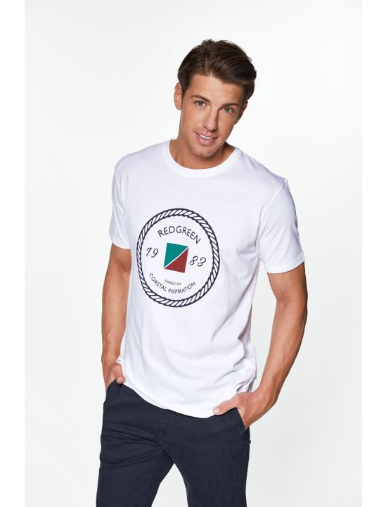 RedGreen T-shirt με Τύπωμα Circle Rope