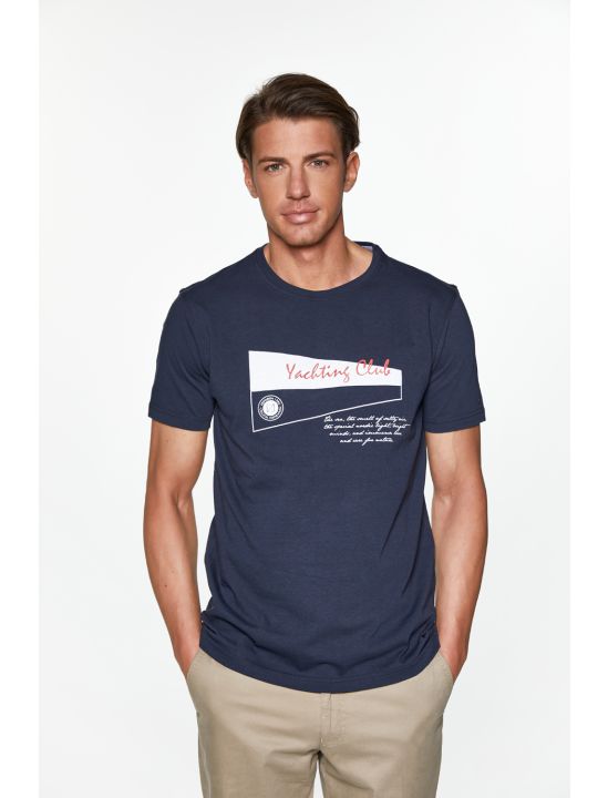 RedGreen T-shirt με Τύπωμα Yachting Club
