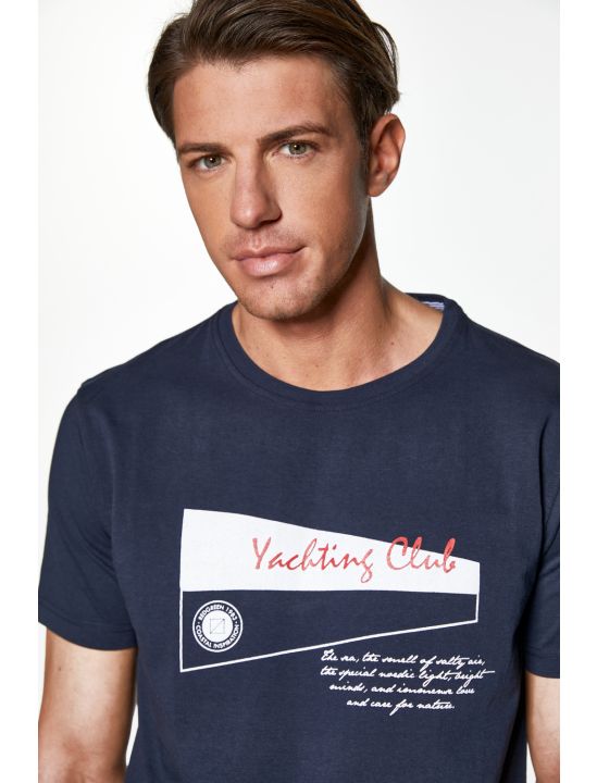RedGreen T-shirt με Τύπωμα Yachting Club