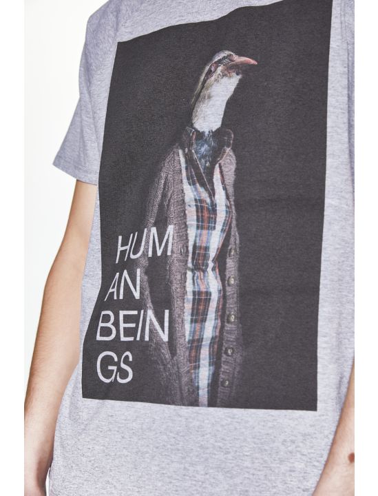 Snta T-shirt με Τύπωμα Human Beings Grouse