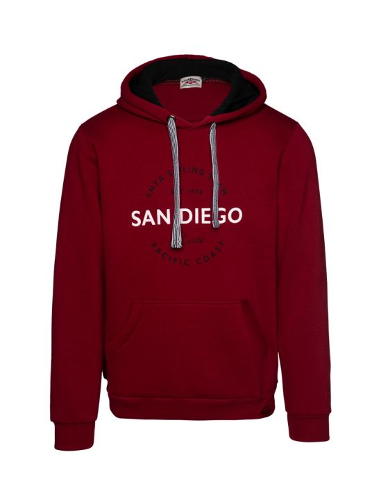 Snta Μπλούζα Φούτερ με Κουκούλα με Τύπωμα SAN DIEGO