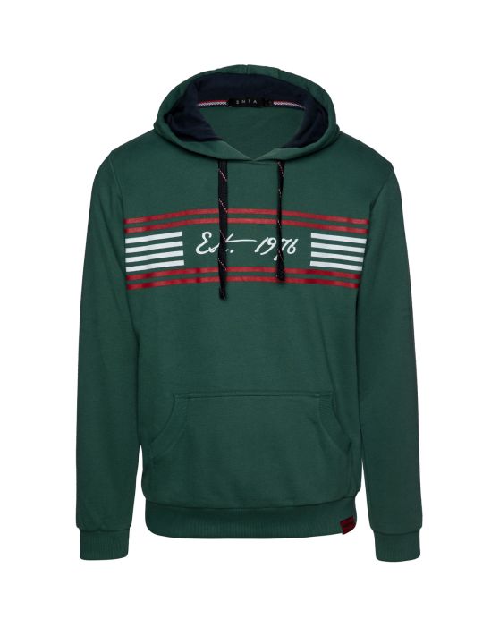 Snta Μπλούζα Φούτερ με Κουκούλα με Τύπωμα Stripes Est.1976