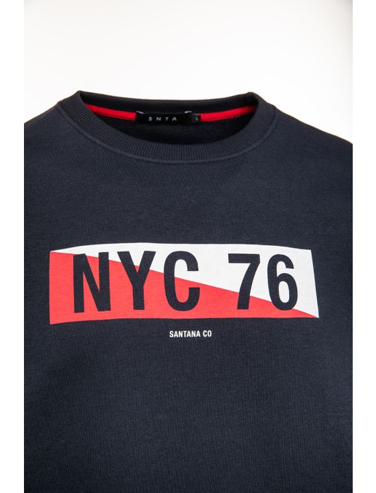 Snta Μπλούζα Φούτερ με Τύπωμα NYC 76