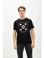 Hoodloom T-shirt με Τύπωμα Square Five Dots
