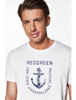 RedGreen T-shirt με Τύπωμα Nautical Craftsmanship