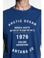 Snta T-shirt με Τύπωμα Arctic Ocean+Sleeve Flag