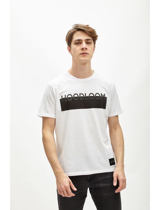 Hoodloom T-shirt με Τύπωμα 2χρωμο