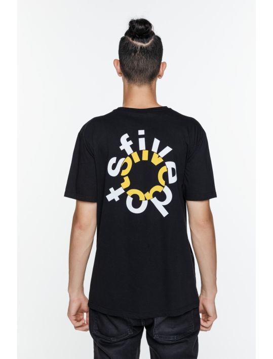 Hoodloom T-shirt με Πίσω Τύπωμα Circle 5DOTS