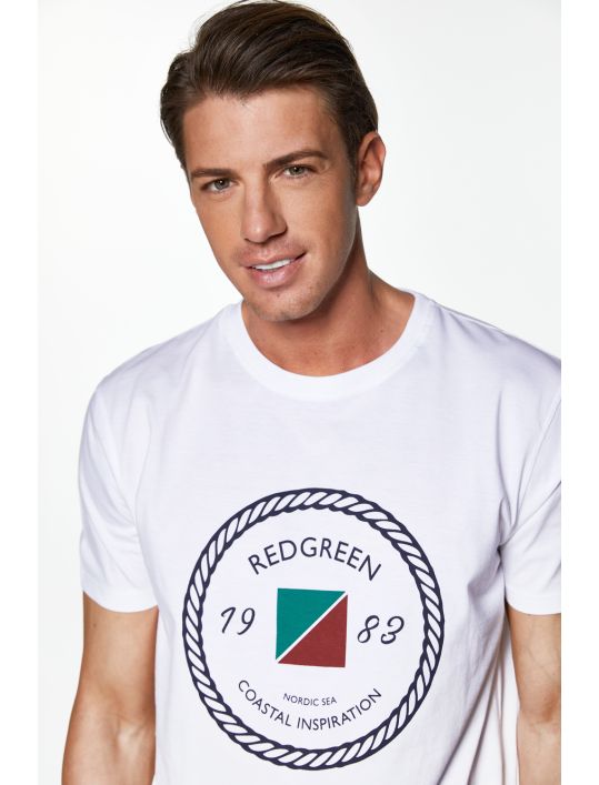 RedGreen T-shirt με Τύπωμα Circle Rope