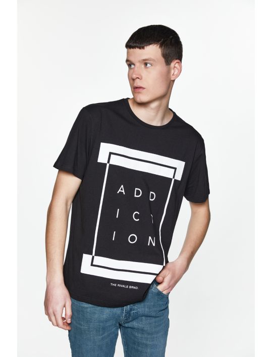 Rivals T-shirt με Τύπωμα Addiction