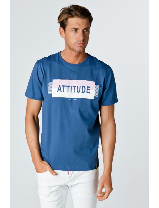 Snta T-shirt με Τύπωμα Attitude