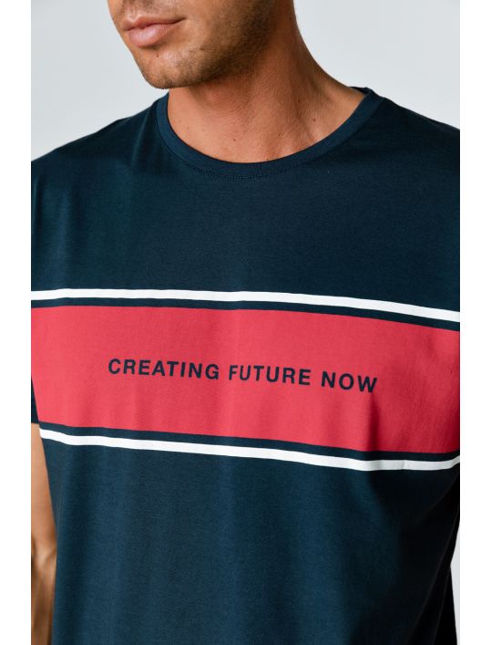 Snta T-shirt με Τύπωμα Creating Future Now