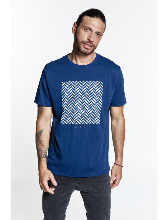 Snta T-shirt με Τύπωμα Mosaic