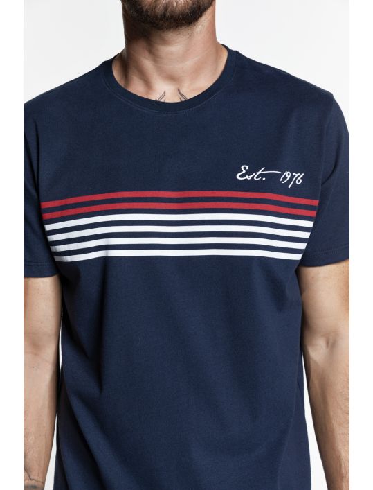 Snta T-shirt με Τύπωμα Stripes Est.1976