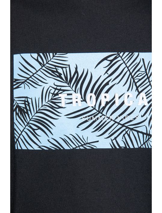 Snta T-shirt με Τύπωμα Tropical Summer Vibes