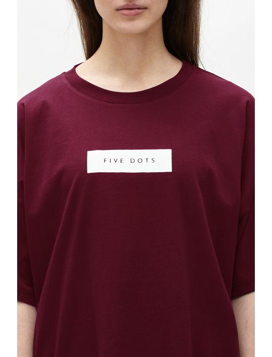 Hoodloom T-Shirt Loose Fit με Τύπωμα 5Dots