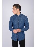 North 56°4 Πουκάμισο με Μακρύ Μανίκι Denim Allover print