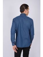 North 56°4 Πουκάμισο με Μακρύ Μανίκι Denim Allover print