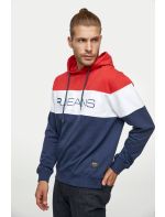 Replika Μπλούζα Φούτερ 3χρωμη με Κουκούλα&Τύπωμα R JEANS