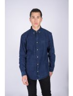 North 56°4 Πουκάμισο με Μακρύ Μανίκι Denim Small Pattern