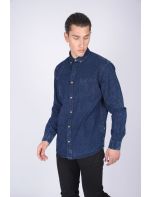 North 56°4 Πουκάμισο με Μακρύ Μανίκι Denim Small Pattern