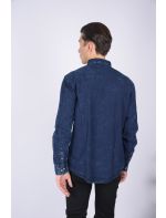 North 56°4 Πουκάμισο με Μακρύ Μανίκι Denim Small Pattern