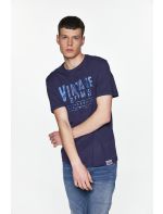 Replika T-shirt με Τύπωμα Vintage Denim