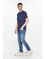 Replika T-shirt με Τύπωμα Vintage Denim