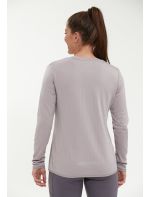 Endurance Μπλούζα L/S Leah Waffle Melange Loose Fit