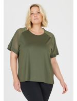 Q Plus Size T-shirt Candian W Mesh Tee