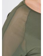 Q Plus Size T-shirt Candian W Mesh Tee