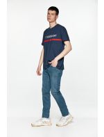 Hoodloom T-shirt με Τύπωμα Red Line