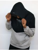 Hoodloom Μπλούζα Φούτερ με Κουκούλα 2χρωμη με Κέντημα