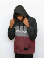 Hoodloom Μπλούζα Φούτερ με Κουκούλα 3χρωμη&Κέντημα