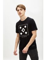 Hoodloom T-shirt με Τύπωμα Square Five Dots
