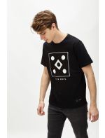 Hoodloom T-shirt με Τύπωμα Square Five Dots