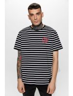 Hoodloom T-shirt Ριγέ με Τύπωμα FIVE