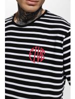 Hoodloom T-shirt Ριγέ με Τύπωμα FIVE