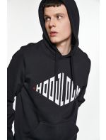 Hoodloom Μπλούζα Φούτερ με Κουκούλα&Τύπωμα Rhombus