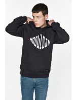 Hoodloom Μπλούζα Φούτερ με Κουκούλα&Τύπωμα Rhombus
