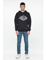 Hoodloom Μπλούζα Φούτερ με Κουκούλα&Τύπωμα Rhombus
