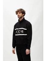 Hoodloom Μπλούζα Φούτερ με Τύπωμα Five Dots&Φερμουάρ