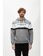 Hoodloom Μπλούζα Φούτερ με Κουκούλα 3χρωμη&Τύπωμα