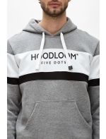 Hoodloom Μπλούζα Φούτερ με Κουκούλα 3χρωμη&Τύπωμα