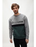 Hoodloom Μπλούζα Φούτερ 3χρωμη με Τύπωμα