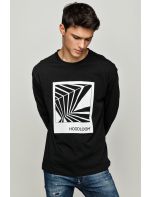 Hoodloom Μπλούζα με Μακρύ Μανίκι & Τύπωμα Lines