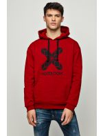 Hoodloom Μπλούζα Φούτερ με Κουκούλα&Τύπωμα X